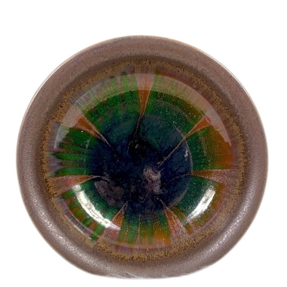 Glazed Stoneware Decorative Bowl